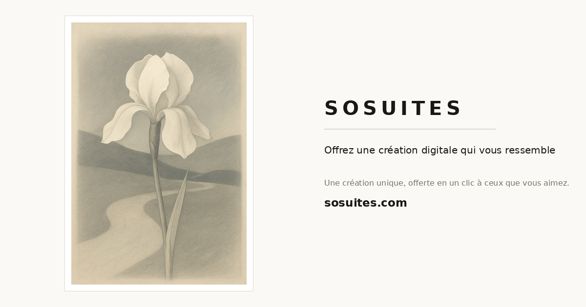 Original personalized wedding gift — SOSUITES artwork example