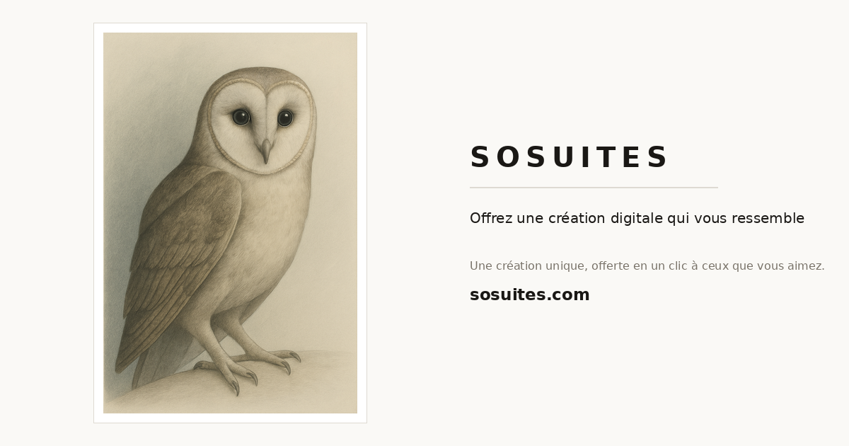 Client gift for a pet grooming salon — SOSUITES artwork example