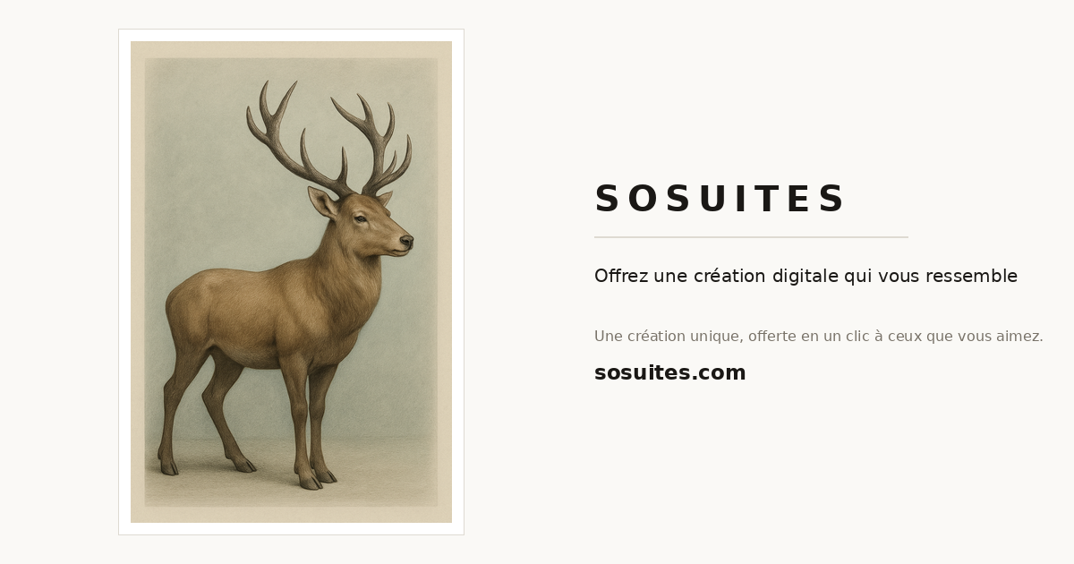 Personalized Christmas gift ideas — SOSUITES artwork example