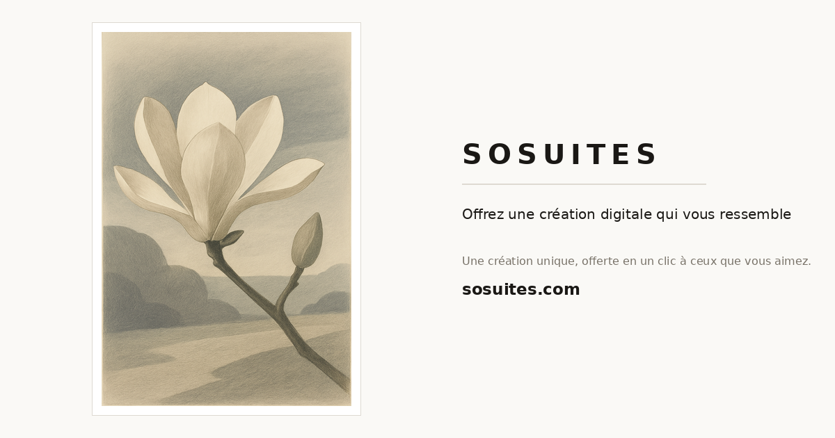 Gift for a company anniversary (1, 5, 10 years) — SOSUITES artwork example