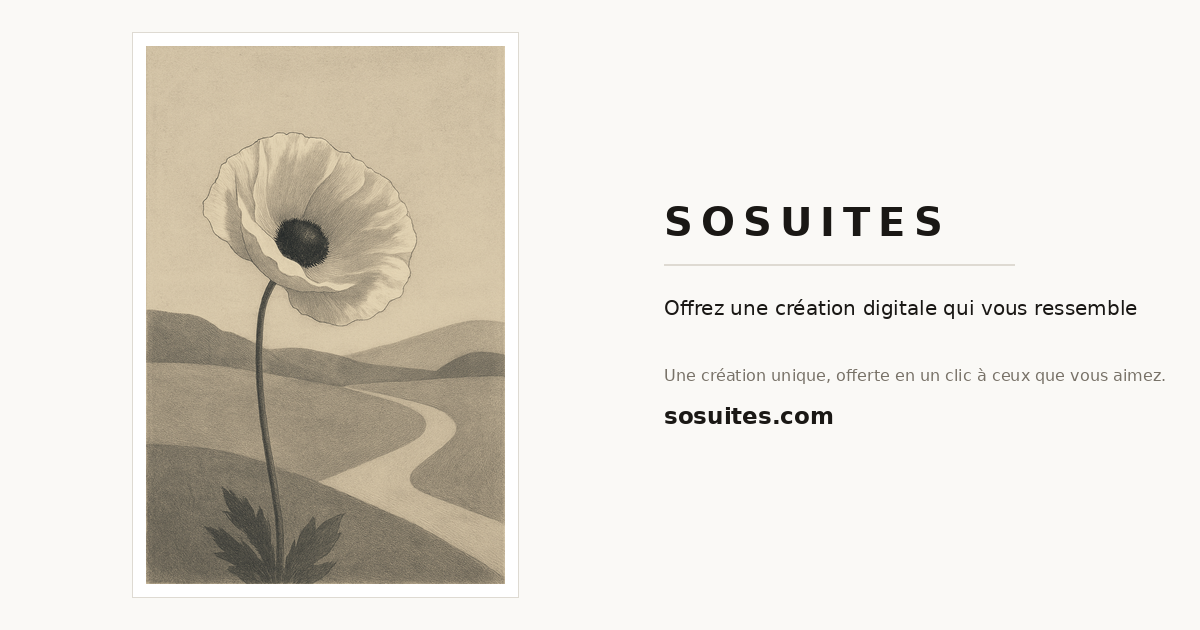 What to give for Mother's Day — SOSUITES artwork example